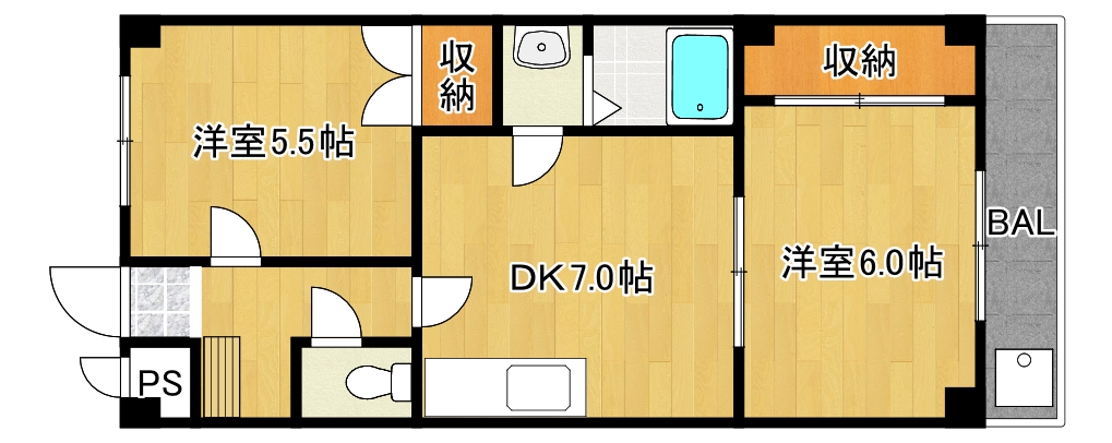 パークサイドマンションの間取り