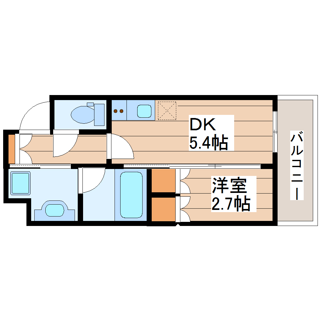 【シーズンフラッツSENDAI EASTの間取り】