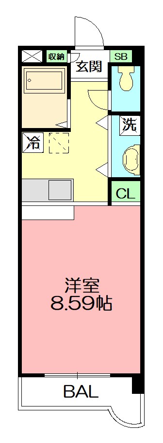 愛甲郡愛川町中津のマンションの間取り