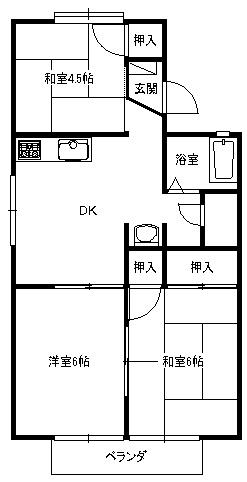 【ドミール竹内の間取り】