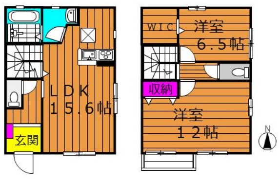 【エルメゾンSの間取り】