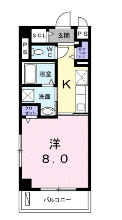 アンドーバーテラス金城　サウスの間取り