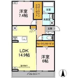 D-avance南栄の間取り