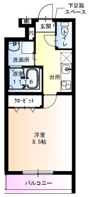 【フジパレス俊徳道EASTの間取り】