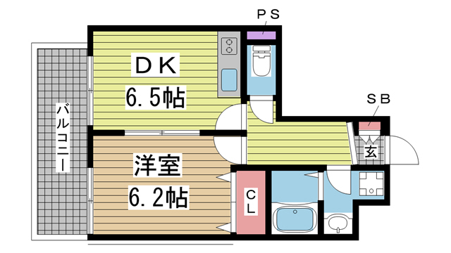 アビタシオングラシューズの間取り