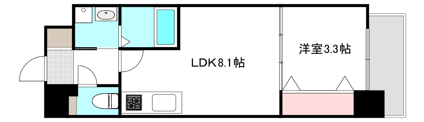 S-RESIDENCE天満町　barkの間取り