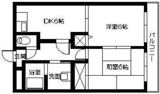 廿日市市沖塩屋のマンションの間取り