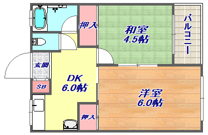 マツヤパークマンションの間取り