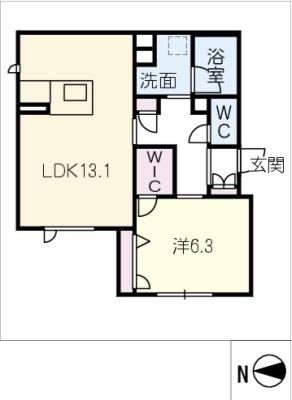 シャーメゾン日進通の間取り