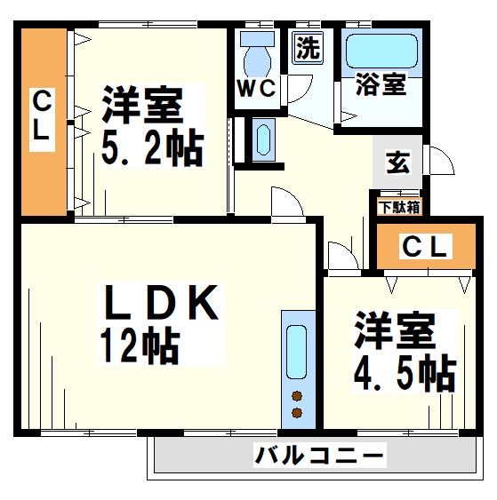 車返団地１街区の間取り