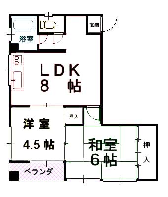 マンションつづきの間取り