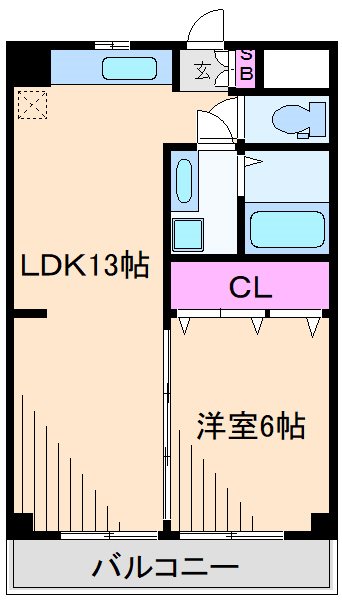 横浜市港北区樽町のマンションの間取り