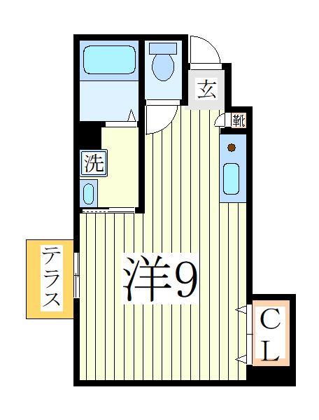 【柏市東のアパートの間取り】