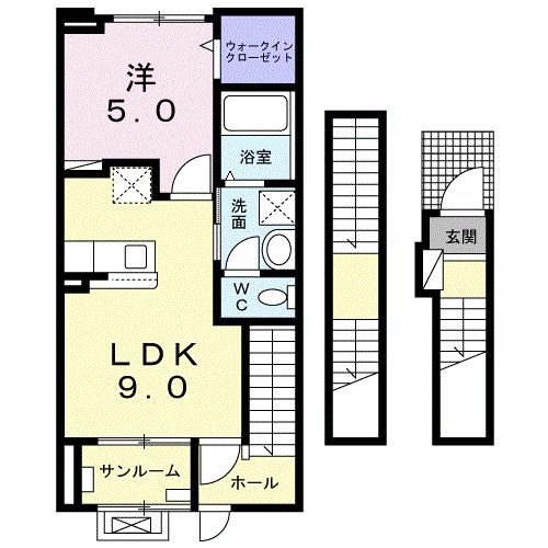 リバティ　アイランドの間取り