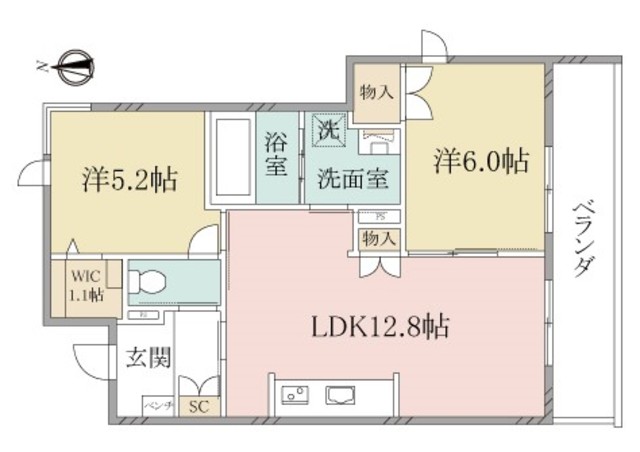 （シニア限定）ヘーベルヴィレッジ羽田IIの間取り