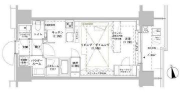 パークスフィア牛込神楽坂の間取り