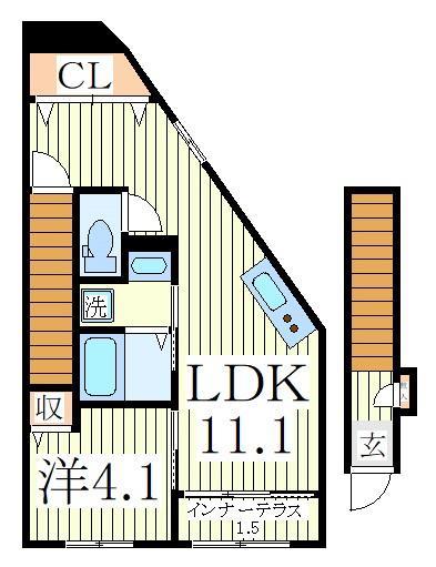 ビルゲ高柳の間取り