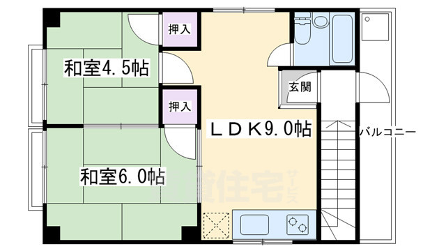 坂田マンションの間取り