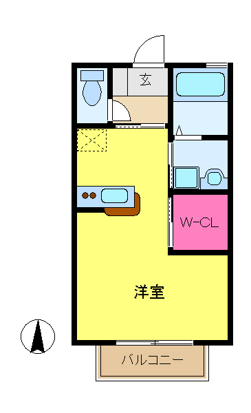 【イーストサイドの間取り】