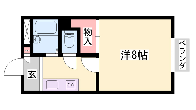 加古郡播磨町北野添のマンションの間取り