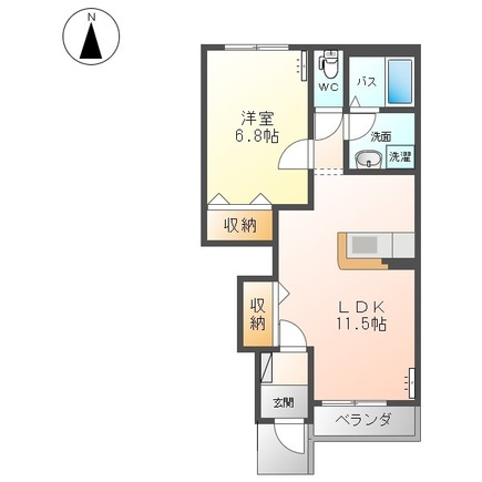 静かで落ち着いた住環境が魅力の間取り