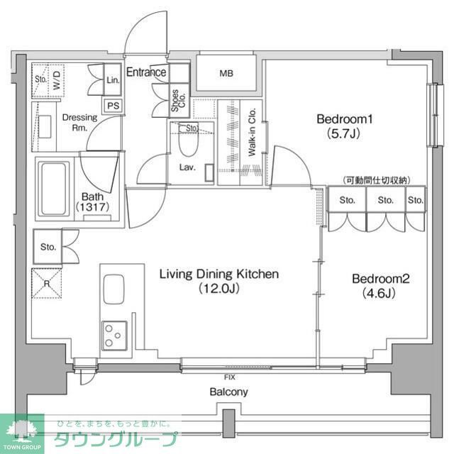 ザ・パークハビオ明大前の間取り