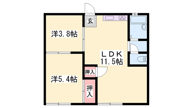 ファミーユ金澤の間取り