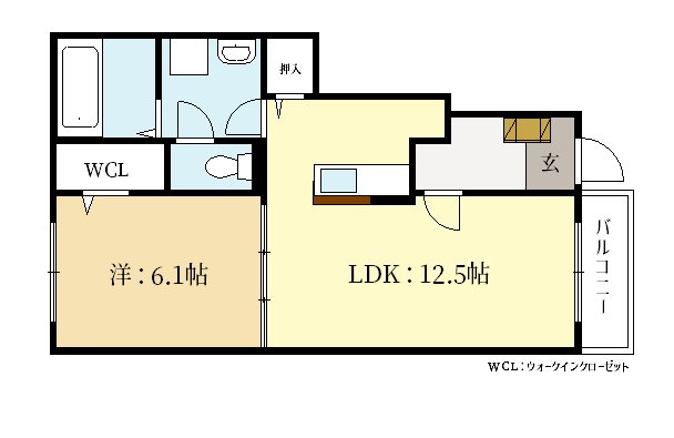 エスポワール下赤田の間取り