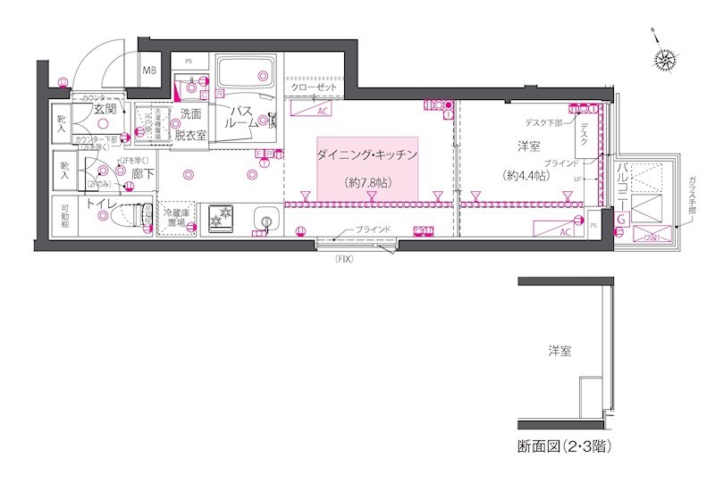 ZOOM西早稲田の間取り