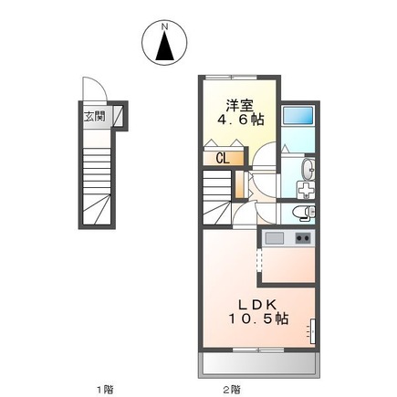 ドゥーエの間取り