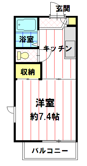 ベルメゾン安茂里の間取り