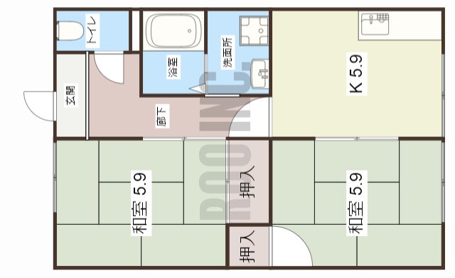 フレグランス白浜の間取り