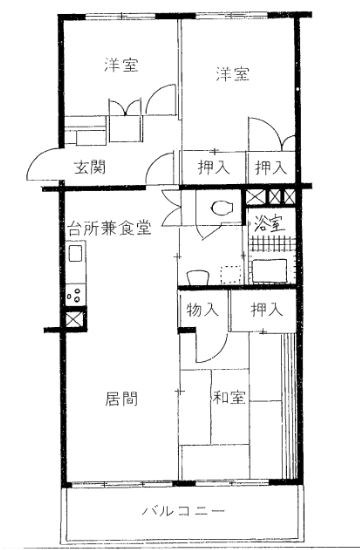 湘南ハイムの間取り