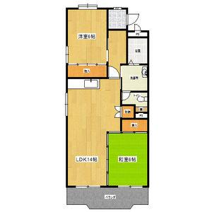 長久手市城屋敷のマンションの間取り