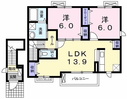 ラフレシールの間取り