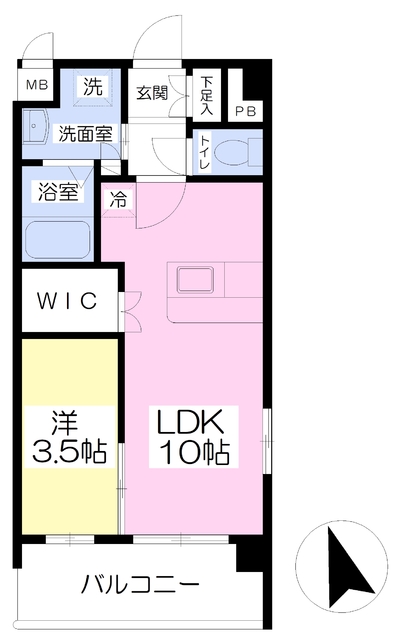 アネシスＴＭ天神の間取り