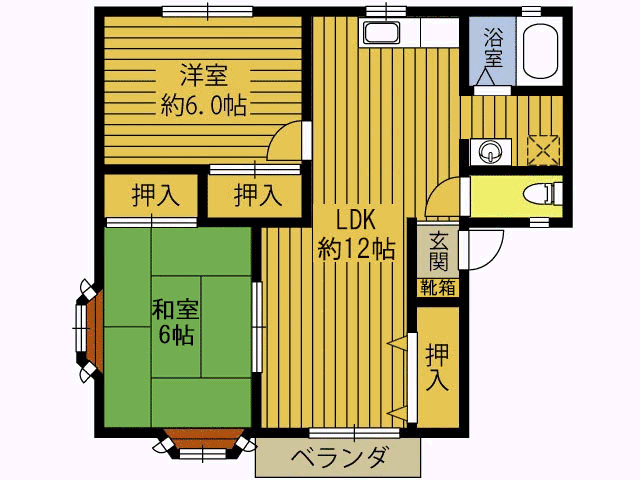 そりあーど・おくだＡの間取り