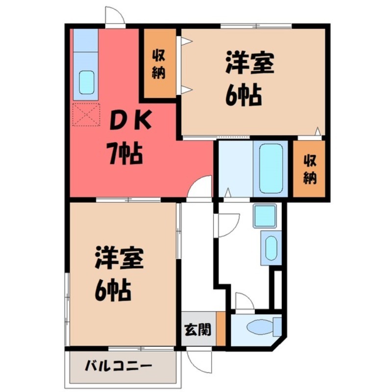 ヴィラ清水 II番館の間取り