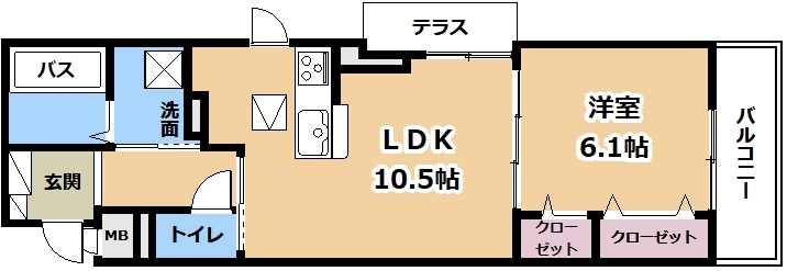 上笠4丁目アパートの間取り