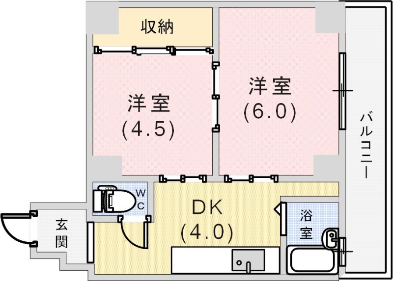 エルパラッツォ新神戸の間取り