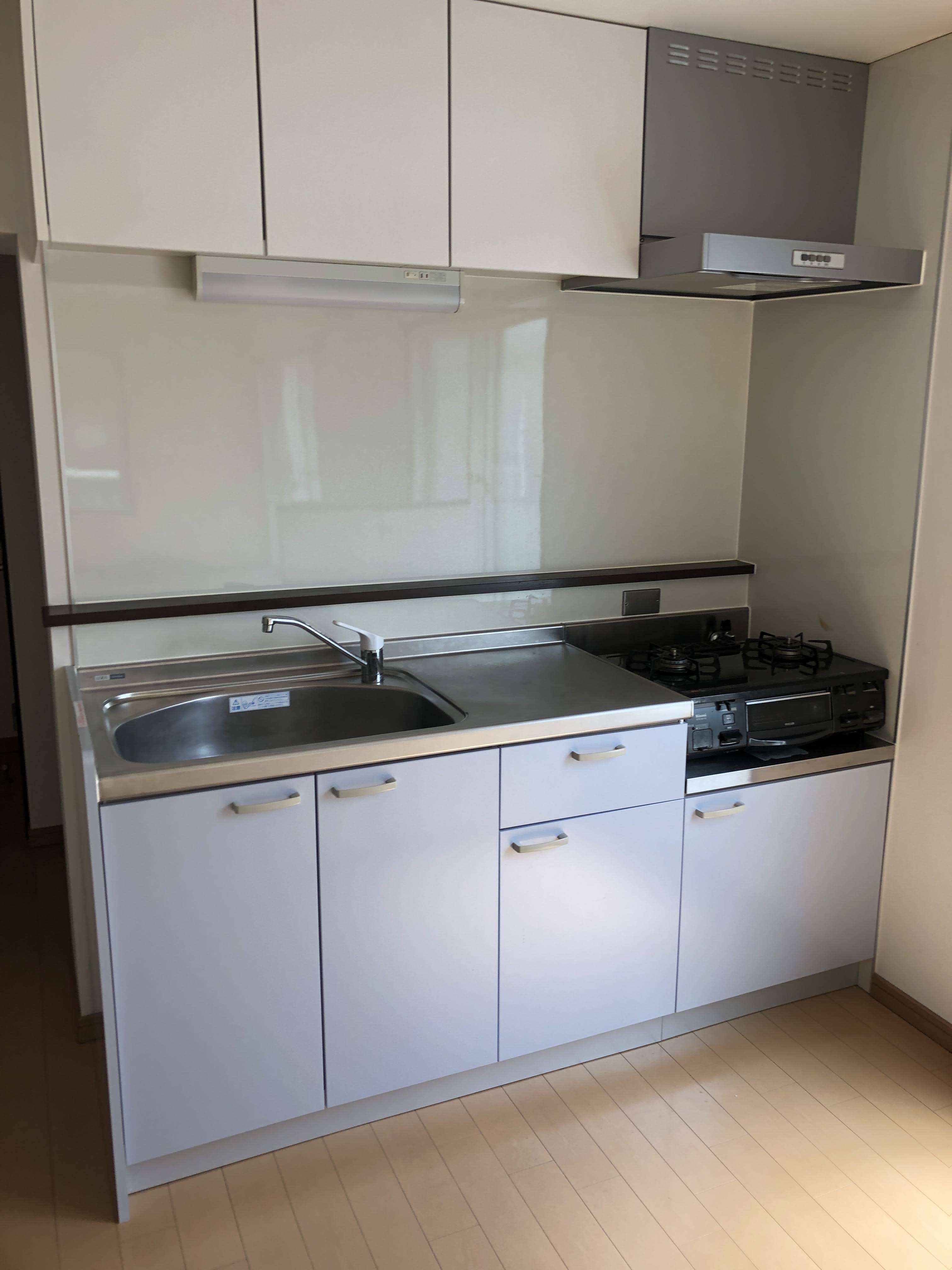 キッチン　ガスコンロ2口付き