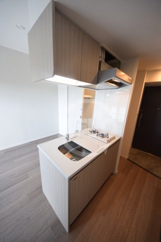 キッチン　ファーストフィオーレ天王寺空堀町　2口ガスシステムキッチン