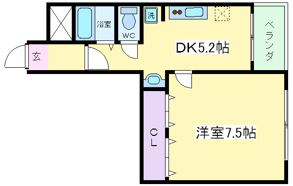 地下鉄御堂筋線 長居駅 徒歩10分 4階建 築56年の間取り写真