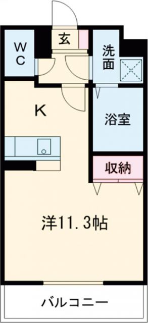 ＪＲ宇都宮線 宇都宮駅 徒歩10分 5階建 築6年の間取り写真