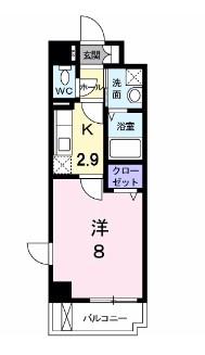 フラットFの間取り写真