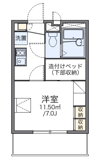 レオパレスシャンテの間取り写真