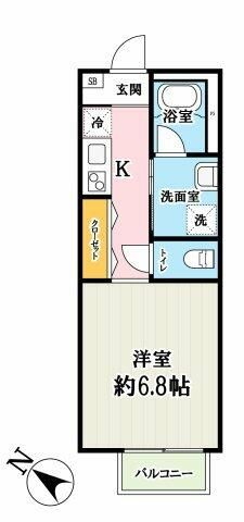 埼玉高速鉄道 川口元郷駅 徒歩13分 2階建 築5年の間取り写真