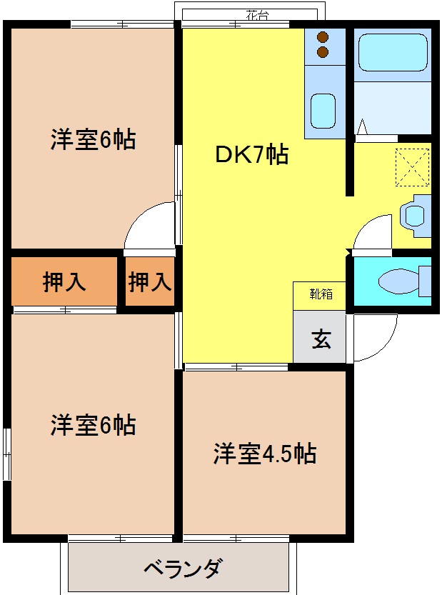 アーバンTANDARAの間取り