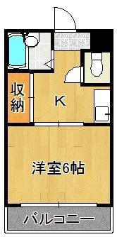 北九州市八幡西区陣山のマンションの間取り