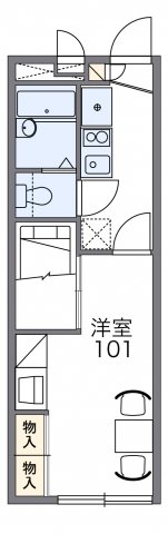 レオパレスひまわりの間取り